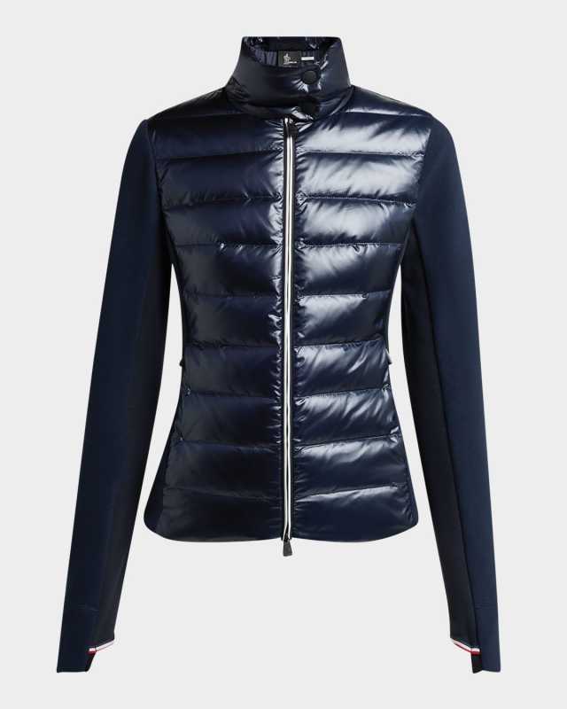 Padded Down Zip-Up Sweatshirt